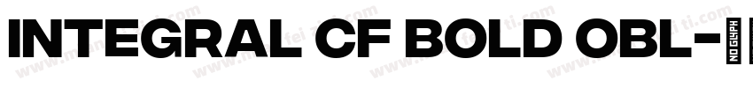 Integral CF Bold Obl字体转换